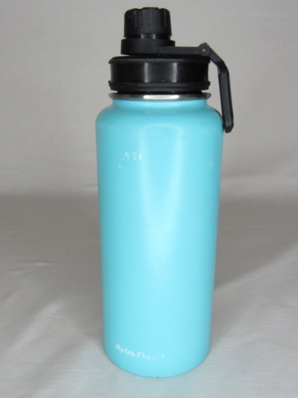 Hydro Flask Teal Blue Wide Mouth 32oz Water Bottle Flex Cap with Handle Classic